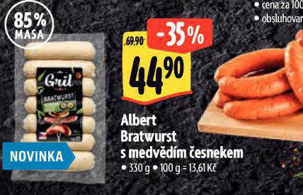 BRATWURST S MEDVDM ESNEKEM