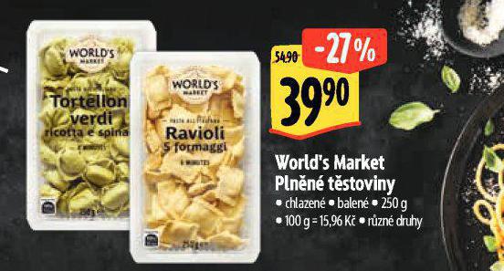 WORLDS MARKET PLNN TSTOVINY