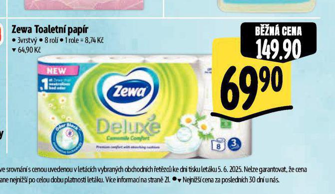 ZEWA DELUXE TOALETN PAPR
