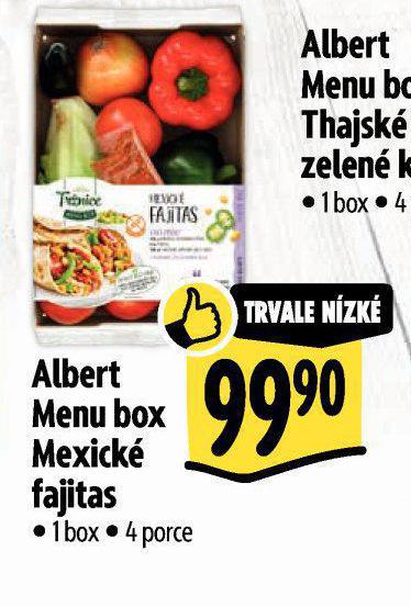 ALBERT MENU BOX MEXICK FAJITAS
