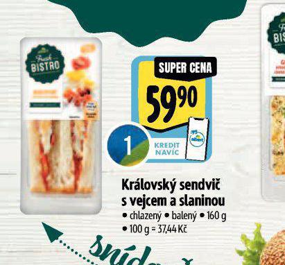 KRLOVSK SENDVI S VEJCEM A SLANINOU