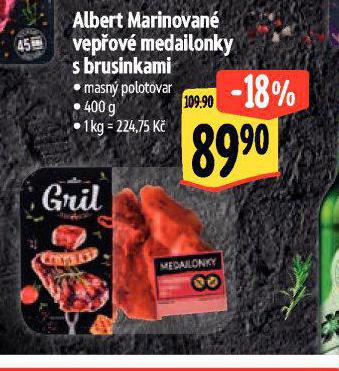 MARINOVAN VEPOV MEDAILONKY S BRUSINKAMI