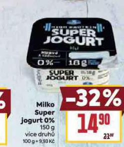 MILKO SUPER JOGURT 0%