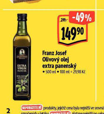 FRANZ JOSEF OLIVOV OLEJ EXTRA PANENSK