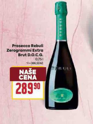 PROSECCO REBULI ZEROGRAMMI EXTRA BRUT D.O.C.