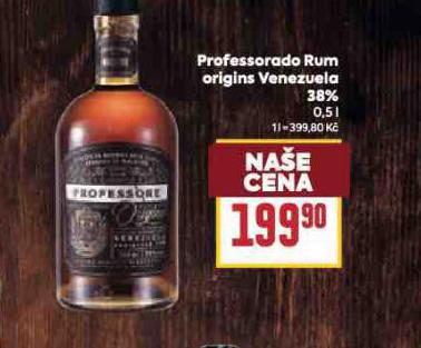 PROFESSORADO ORIGINS VENEZUELA CARIBBEAN RUM