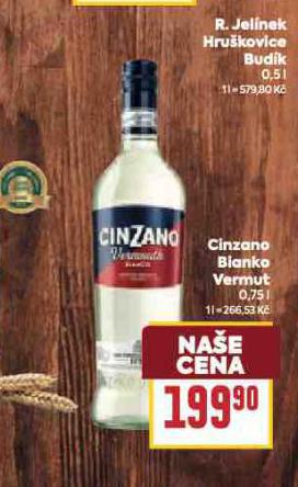 CINZANO BIANCO VERMUT