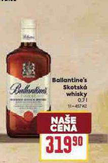 BALLANTINES SKOTSK WHISKY
