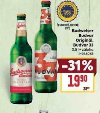 PIVO BUDVAR 33