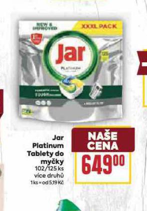 JAR PLATINUM TABLETY DO MYKY