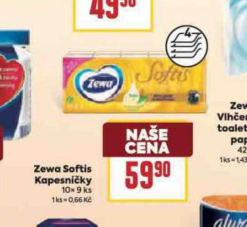 ZEWA SOFTIS KAPESNKY