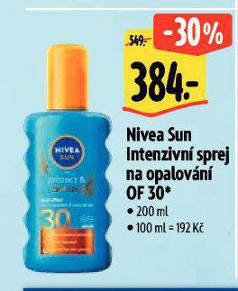 NIVEA SUN INTENZIVN SPREJ NA OPALOVN