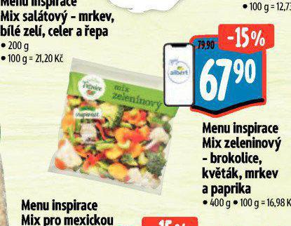 MENU INSPIRACE MIX ZELENINOV