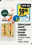 DOV GRAND SENDVI S UZENM LOSOSEM A RUKOLOU