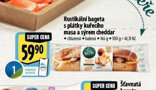 RUSTIKLN BAGETA S PLTKY KUECHO MASA A SREM CHEDDAR