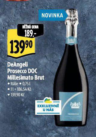 DEANGELI PROSECCO DOC MILLESIMATO BRUT