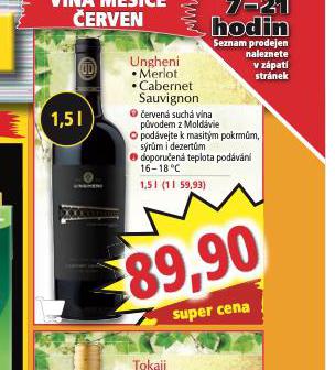 UNGHENI CABERNET SAUVIGNON