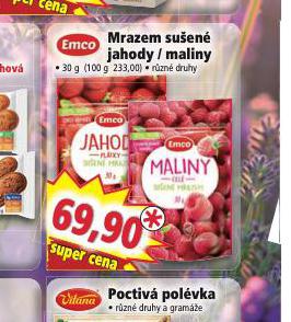 MRAZEM SUEN OVOCE JAHODY / MALINY