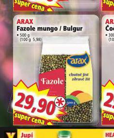 ARAX FAZOLE MUNGO / BULGUR