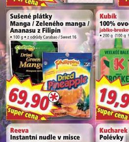 SUEN PLTKY MANGA / ZELENHO MANGA / ANANASU Z FILIPN