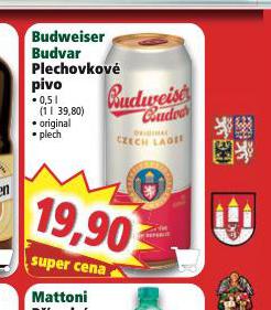 PIVO BUDWEISER BUDVAR ORIGINAL
