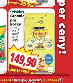 FRISKIES GRANULE PRO KOKY