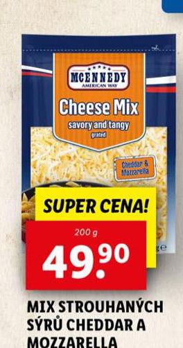 MIX STROUHANCH SR CHEDDAR A MOZZARELLA