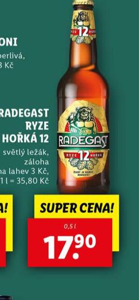 PIVO RADEGAST RYZE HOK 12