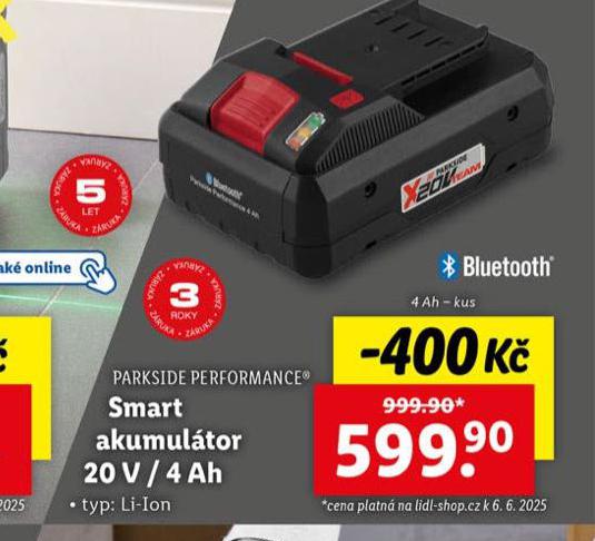 SMART AKUMULTOR 20 V / 4 Ah