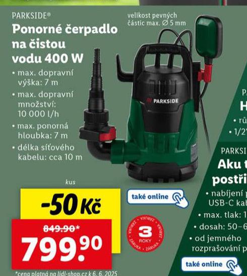 PONORN ERPADLO NA ISTOU VODU 400 W