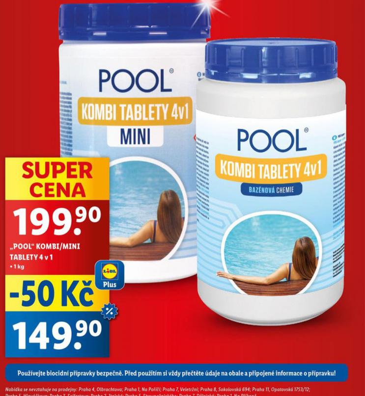 POOL KOMBI / MINI TABLETY 4v1