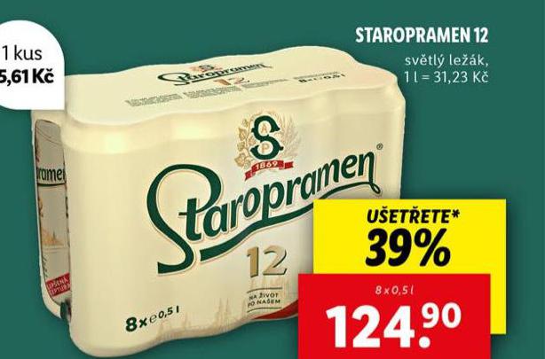 PIVO STAROPRAMEN 12
