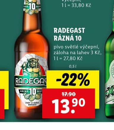PIVO RADEGAST RZN 10
