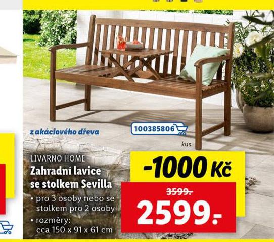 ZAHRADN LAVICE SE STOLKEM SEVILLA