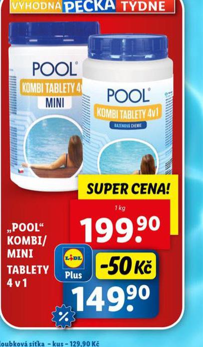 POOL KOMBI / MINI TABLETY 4v1