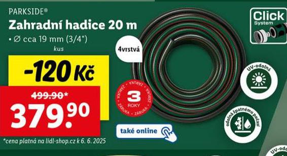 ZAHRADN HADICE 20 M