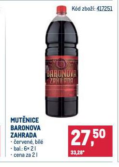 MUTNICE BARONOVA ZAHRADA