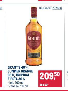 GRANT'S TRIPLE WOOD WHISKY