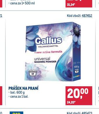 GALLUS PREK NA PRAN