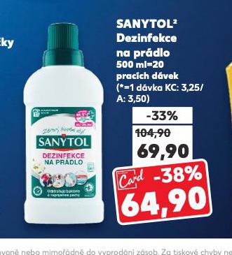 SANYTOL DEZINFEKCE NA PRDLO