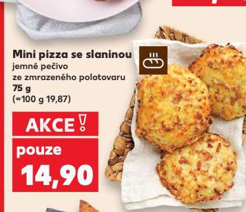 MINI PIZZA SE SLANINOU