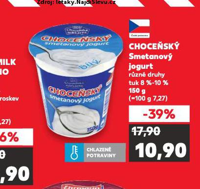 CHOCESK SMETANOV JOGURT