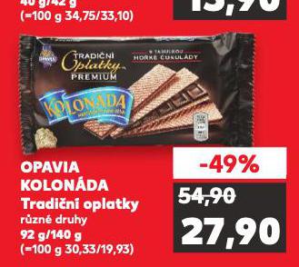OPAVIA KOLONDA TRADIN OPLATKY