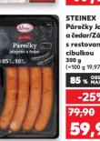 ZÁMECKÉ PÁREČKY S RESTOVANOU CIBULKOU