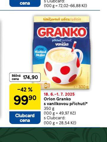 ORION GRAKO S VANILKOVOU PCHUT