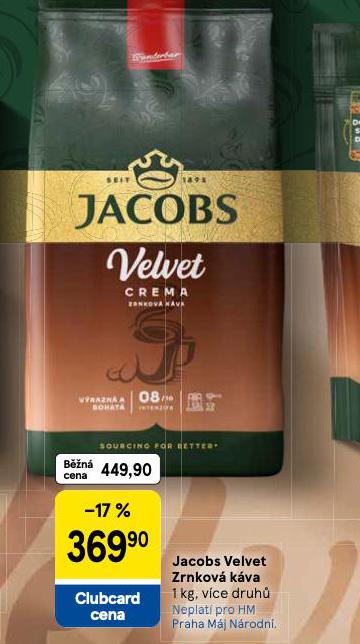 JACOBS VELVET ZRNKOV KVA