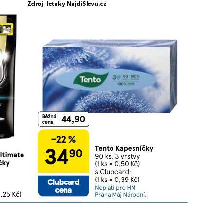 TENTO KAPESNKY
