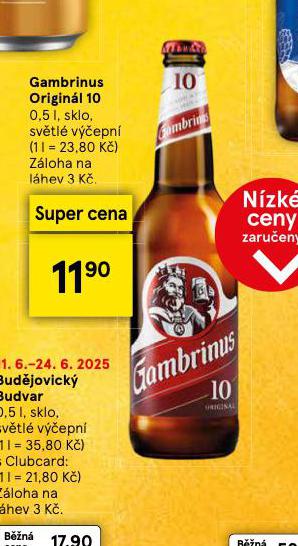 PIVO GAMBRINUS ORIGINL