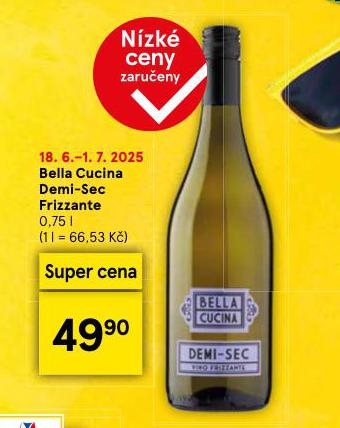BELLA CUCINA DEMI-SEC FRIZZANTE