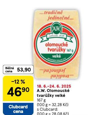 A.W. OLOMOUCK TVARَKY VELK